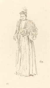 Portre Çalışması: Bayan Charlotte R. Williams by James Abbott McNeill Whistler