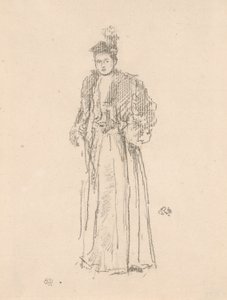 Portre Çalışması: Bayan Charlotte R. Williams by James Abbott McNeill Whistler