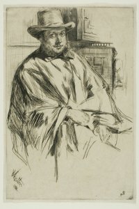 bir adamın portresi by James Abbott McNeill Whistler