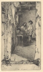 Bez Toplayıcılar, Mouffetard Bölgesi, Paris by James Abbott McNeill Whistler