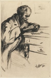 Riault (Tahta Oymacısı) by James Abbott McNeill Whistler