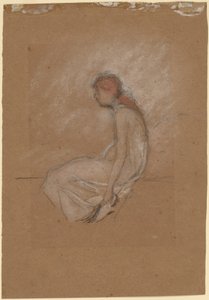 Kızıl saçlı oturan kadın by James Abbott McNeill Whistler