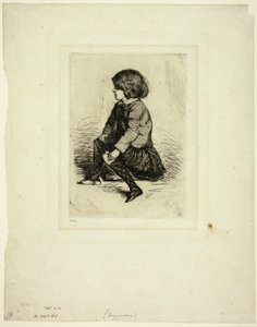Seymour Haden, Jr, Oturan by James Abbott McNeill Whistler