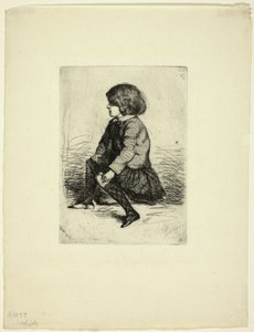 Seymour Haden, Jr, Oturan by James Abbott McNeill Whistler