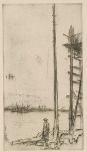 Gemi İnşaatçısı Yard, Liverpool by James Abbott McNeill Whistler