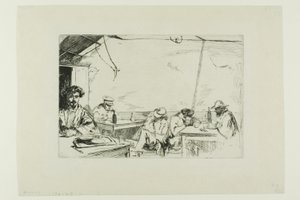 Üç kişilik çorba (üç kişilik çorba) by James Abbott McNeill Whistler