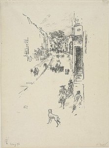Pazar, Lyme Regis by James Abbott McNeill Whistler