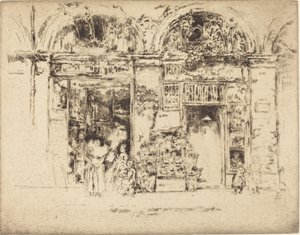 Ayçiçekleri, Rue des Beaux-Arts by James Abbott McNeill Whistler