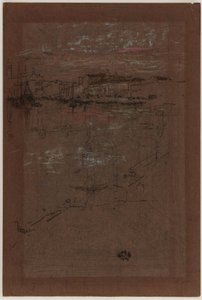 Günbatımı, Kırmızı ve Kahverengi by James Abbott McNeill Whistler