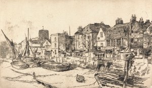 Adem ve Havva Tavern, Eski Chelsea by James Abbott McNeill Whistler