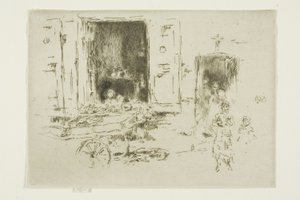 Barrow - Marolles Bölgesi, Brüksel by James Abbott McNeill Whistler