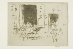 Barrow - Marolles Bölgesi, Brüksel by James Abbott McNeill Whistler