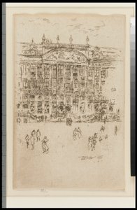 Kilise- Brüksel (Hayranlık) by James Abbott McNeill Whistler