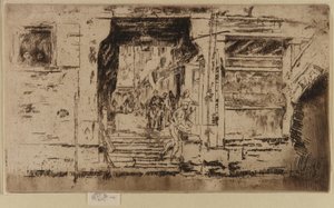 Balık Dükkanı, Venedik by James Abbott McNeill Whistler
