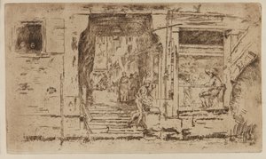 Balık Dükkanı, Venedik by James Abbott McNeill Whistler