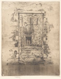 İkinci Venedik Setinden Bahçe (Yirmi Altı Gravür Seti) by James Abbott McNeill Whistler