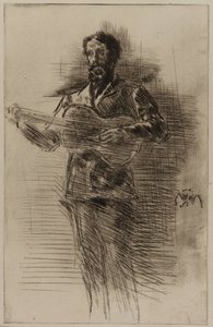 Gitarcı (M.W. Ridley) by James Abbott McNeill Whistler