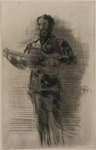 Gitarcı (M.W. Ridley) by James Abbott McNeill Whistler