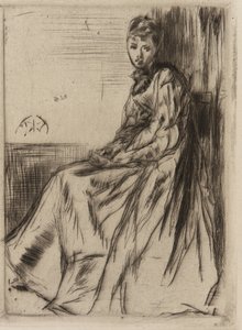 Mektup (Maud, oturmuş) by James Abbott McNeill Whistler