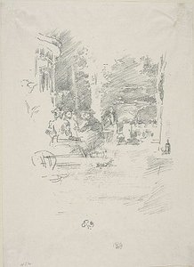 Küçük Kafe au Bois by James Abbott McNeill Whistler