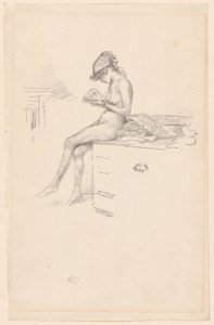 Küçük Çıplak Model, Okuma by James Abbott McNeill Whistler