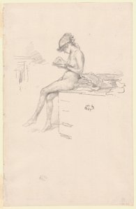 Küçük Çıplak Model, Okuma by James Abbott McNeill Whistler