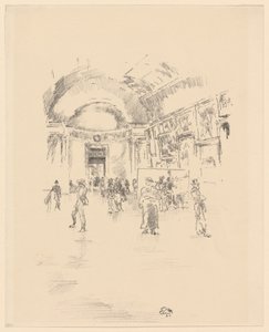 Uzun Galeri, Louvre by James Abbott McNeill Whistler
