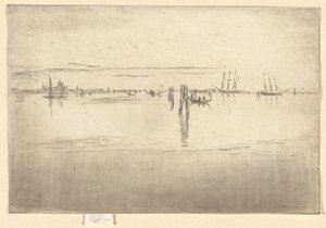 Uzun Lagün, İkinci Venedik Setinden (Yirmi Altı Gravür Seti) by James Abbott McNeill Whistler