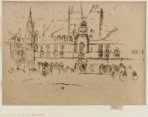 Pazar, Brugge by James Abbott McNeill Whistler