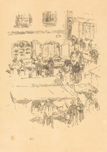 Pazar yeri, Vitre by James Abbott McNeill Whistler