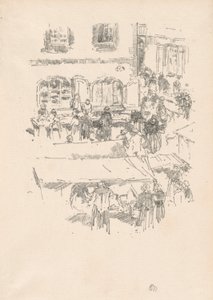 Pazar yeri, Vitre by James Abbott McNeill Whistler