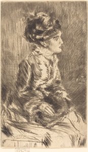 muff by James Abbott McNeill Whistler