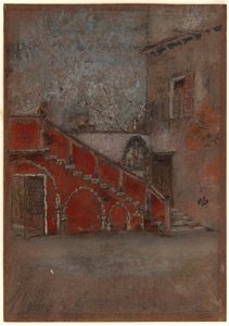 Merdiven: Kırmızı Not by James Abbott McNeill Whistler