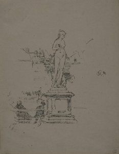 Heykel, Lüksemburg Bahçeleri by James Abbott McNeill Whistler