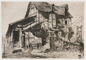 Güvensiz Apartman. Doğadan On İki Gravürden Biri (Fransız Seti) by James Abbott McNeill Whistler