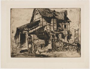 Güvensiz Apartman. Doğadan On İki Gravürden Biri. (Fransız Seti) by James Abbott McNeill Whistler