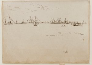 birlik gemileri by James Abbott McNeill Whistler