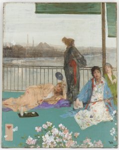 Ten Rengi ve Yeşil Varyasyonları - Balkon by James Abbott McNeill Whistler