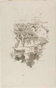 Vitré: Kanal by James Abbott McNeill Whistler