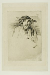 şapkalı ıslık by James Abbott McNeill Whistler