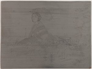 <em>En Plein Soleil</em>. Doğadan On İki Gravürden (Fransız Seti) iptal edilmemiş tabak by James Abbott McNeill Whistler