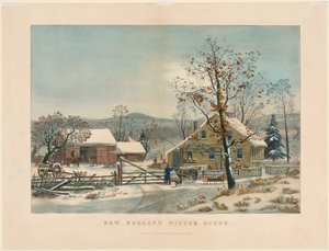 New England Kış Sahnesi, 1861.