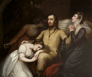 Lafayette, karısı ve kızları ile Olmütz