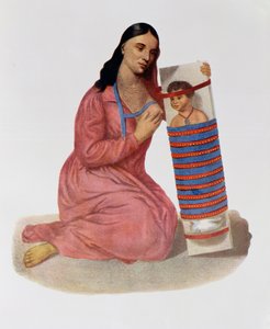 Chippeway Anne ve Çocuk, 1826, Thomas L. McKenney ve James Hall tarafından yazılan 