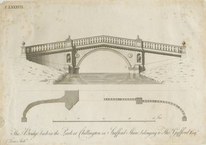 Chillington Park - Köprü: gravür, nd [c 1789] (baskı)