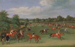 Epsom Yarışları: Başlamaya Hazırlanmak by James Pollard