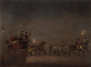 Sis İçinde Posta Koçu by James Pollard