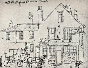 Eski Beyaz Aslan, Edgware Yolu, c1821 by James Pollard