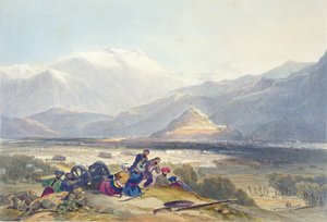 Bala Hisar ve Kabil Şehri, Ba Maroo Tepesinden İngiliz Kantonları, Düşmanlıklar Başlıyor, 