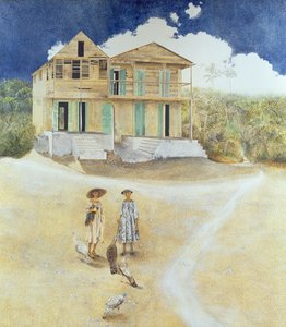 İki Yaşlı Kız Kardeş, Jacmel, Haiti, 1974 by James Reeve